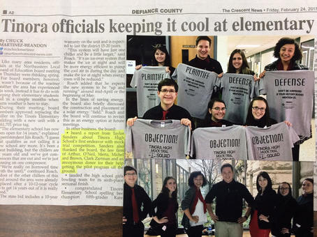 featured image for Tinora High School Mock Trial Squad Success