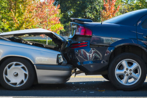 perrysburg ohio car accident, rear-end accident with damage to both sedans