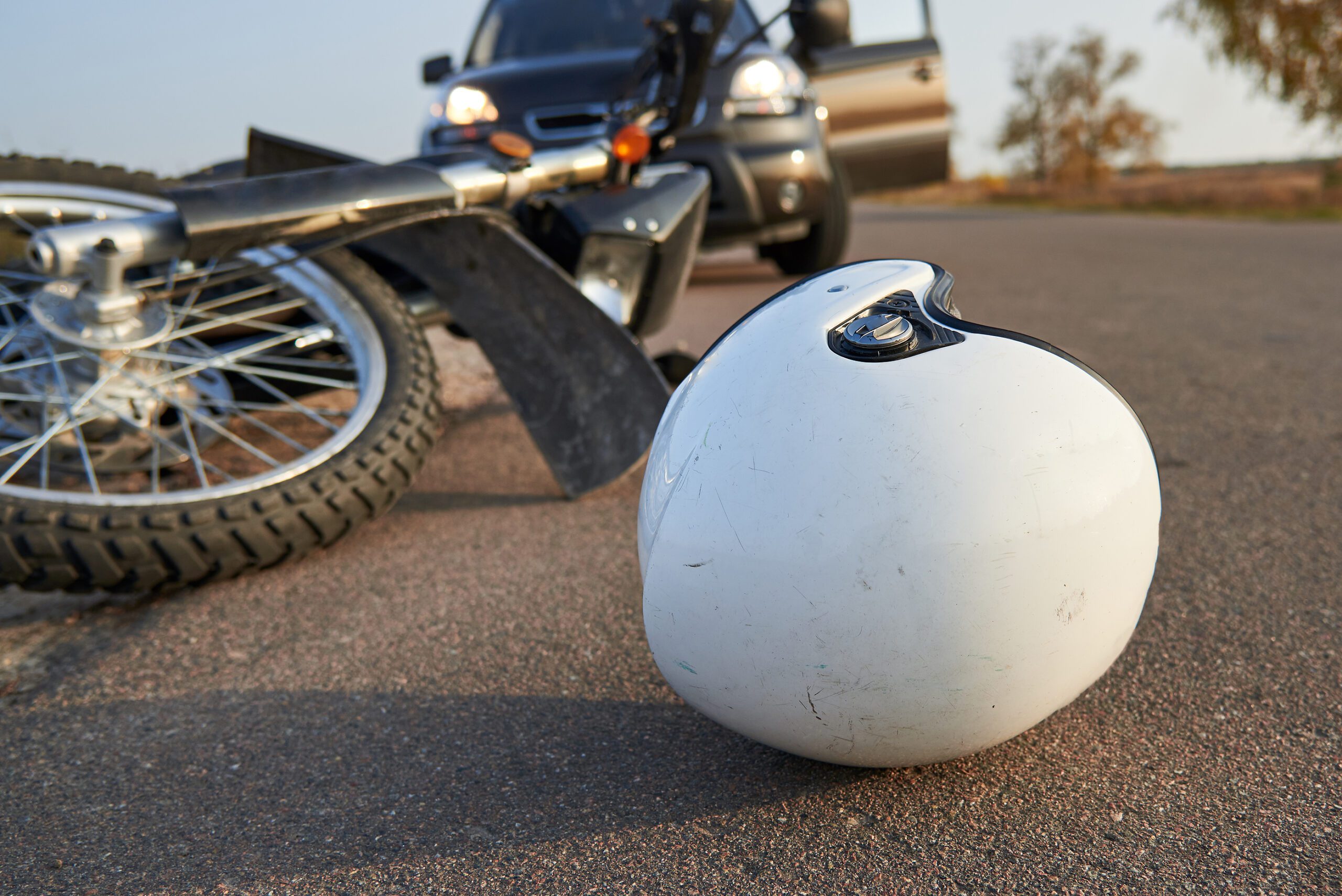 The aftermath of a motorcycle accident in Ottawa Hills, Ohio